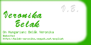 veronika belak business card
