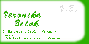 veronika belak business card